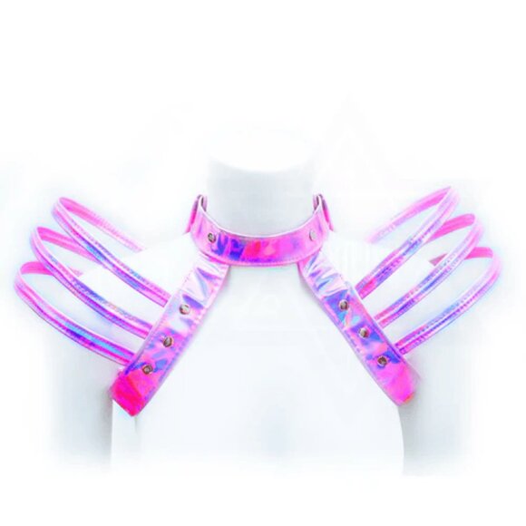 Holographic Pink Shoulder Harness - Picture 1 of 4